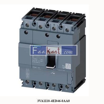 Picture of 3VA1110-4ED46-0AA0  SIEMENS  CIRCUIT BREAKER