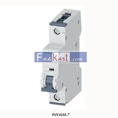 Picture of 5SY4103-7  SIEMENS  Miniature circuit breaker