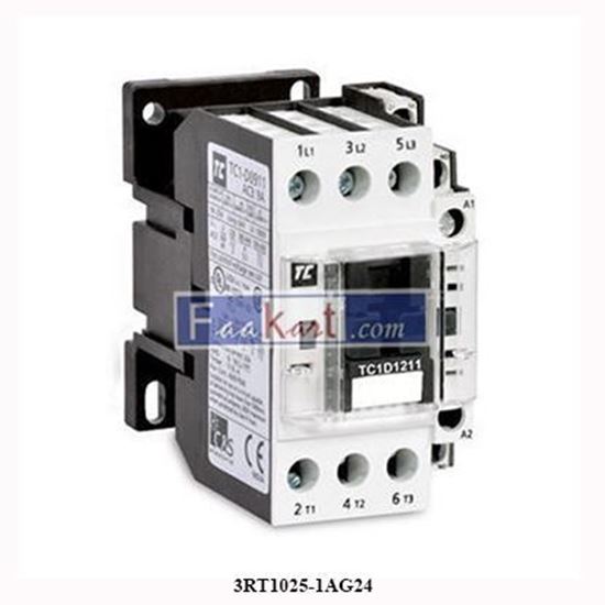 Picture of 3RT1025-1AG24 SIEMENS CONTACTOR, AC-3 7.5 KW/400 V