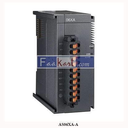 Picture of AS06XA-A   Delta Electronics  I/O MODULES IO MODULE - 4 ANALOG IN (16 BIT)
