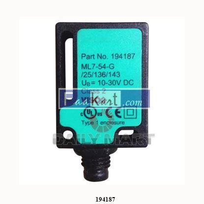 Picture of 194187  ML7-54-G/25/136/143 Pepperl+Fuchs   RETROREFLECTIVE SENSOR