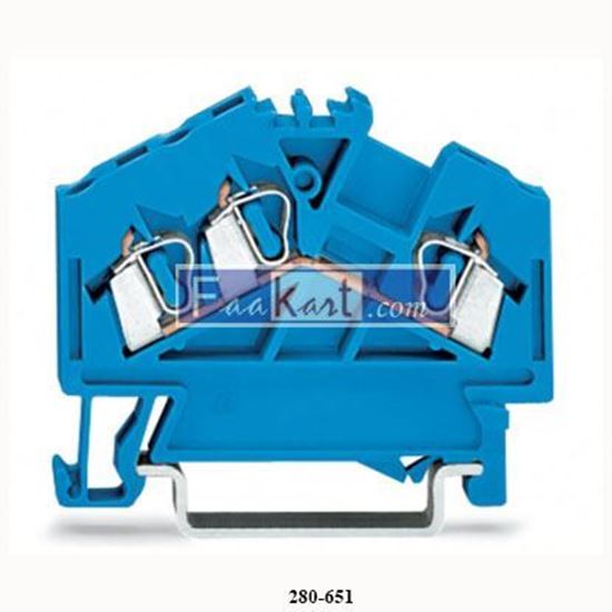 Picture of 280-651  WAGO  conductor through terminal block