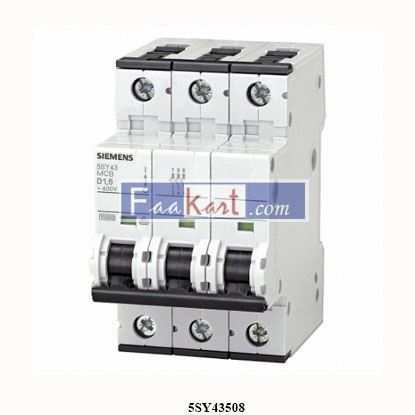 Picture of 5SY43508  SIEMENS  MINIATURE CIRCUIT BREAKER
