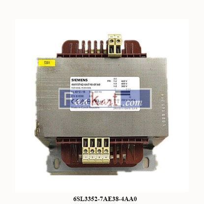 Picture of 6SL3352-7AE38-4AA0  Siemens  replacement fan transformer