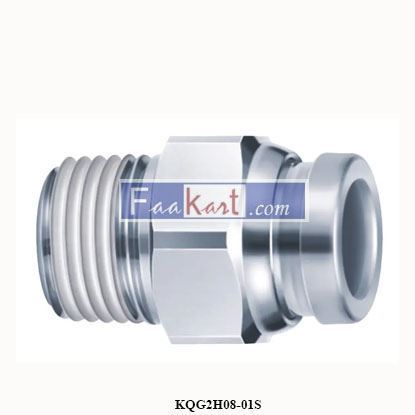 Picture of KQG2H08-01S SMC  fitting, sus, male connect, KQG STAINLESS STEEL FITTING