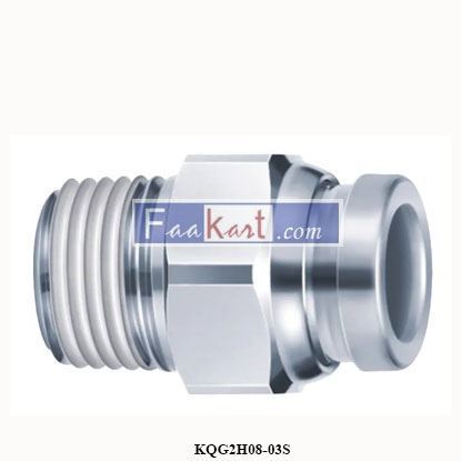 Picture of KQG2H08-03S  SMC fitting, sus, male connect, KQG STAINLESS STEEL FITTING