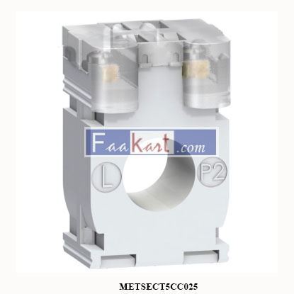 Picture of METSECT5CC025  SCHNEIDER METSECT5CC025 Product picture Schneider Electric  current transformer tropicalised DIN mount 250 5 for cables d. 21