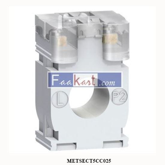 Picture of METSECT5CC025  SCHNEIDER METSECT5CC025 Product picture Schneider Electric  current transformer tropicalised DIN mount 250 5 for cables d. 21