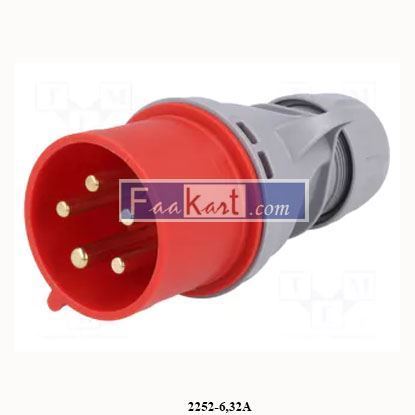 Picture of 2252-6  2252-6,32A  PCE  Connector AC supply 3-phase
