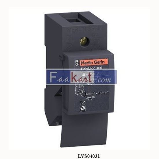 Picture of LVS04031  SCHNEIDER  LINERGY DX 1P DIST.BLOCK 160A 4M 6HOLES