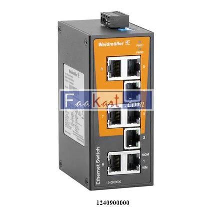 Picture of 1240900000   IE-SW-BL08-8TX  Weidmüller  Unmanaged Ethernet Switches
