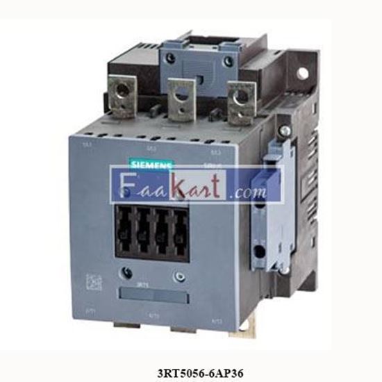 Picture of 3RT5056-6AP36  SIEMENS  Power Contactor with Screw Terminal