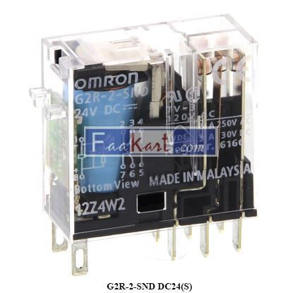 Picture of G2R-2-SND DC24(S)  OMRON   RELAY GEN PURPOSE DPDT 5A 24V