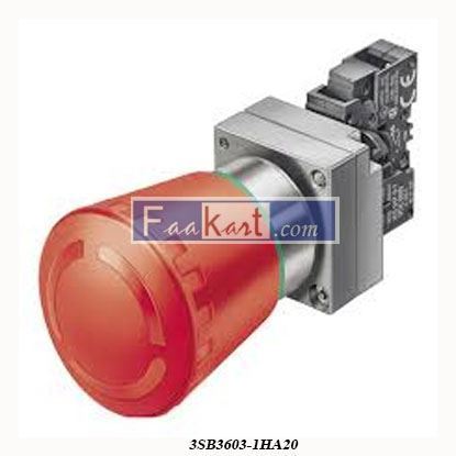 Picture of 3SB3603-1HA20  SIEMENS  METAL ROUND COMPLETE UNIT COMBINATION