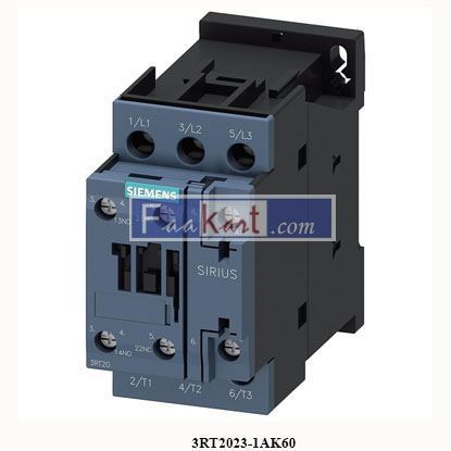Picture of 3RT2023-1AK60  Siemens  power contactor