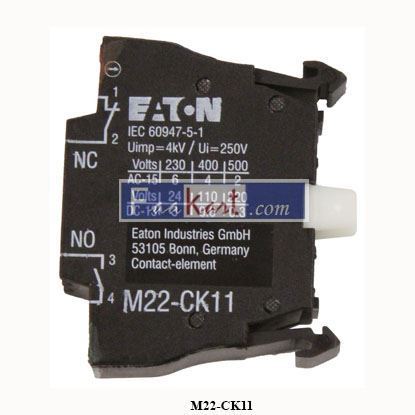 Picture of M22-CK11 107940 EATON pushbutton contact block