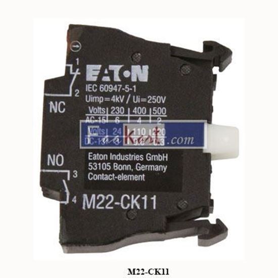 Picture of M22-CK11 107940 EATON pushbutton contact block