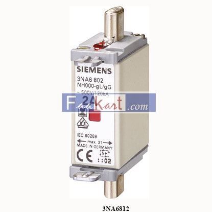 Picture of 3NA6812  SIEMENS  fuse element