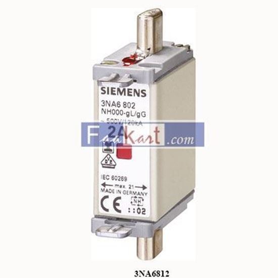 Picture of 3NA6812  SIEMENS  fuse element