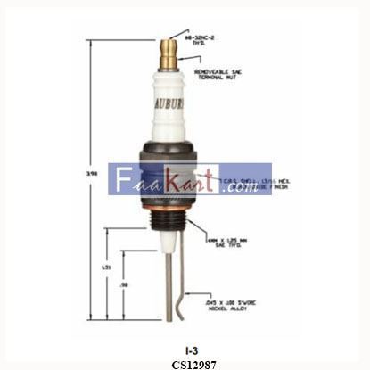 Picture of CS12987  Auburn SPARK PLUG  Igniter