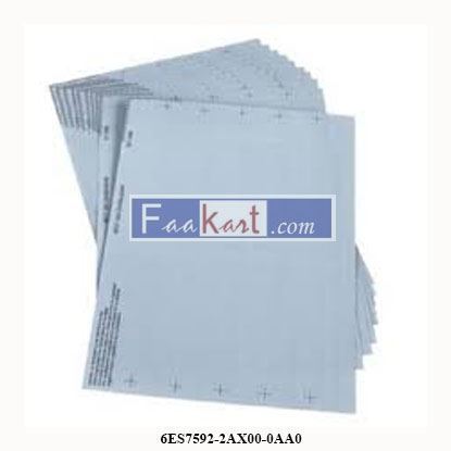 Picture of 6ES7592-2AX00-0AA0  SIEMENS  Labeling sheets for 35 mm wide S7-1500 modules Colo