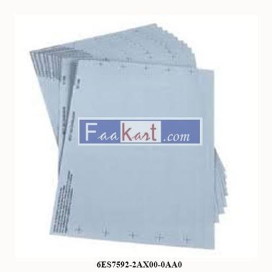 Picture of 6ES7592-2AX00-0AA0  SIEMENS  Labeling sheets for 35 mm wide S7-1500 modules Colo