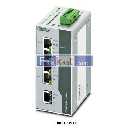 Picture of 2891064  1001T-4POE PHOENIX CONTACT Industrial Ethernet Switch