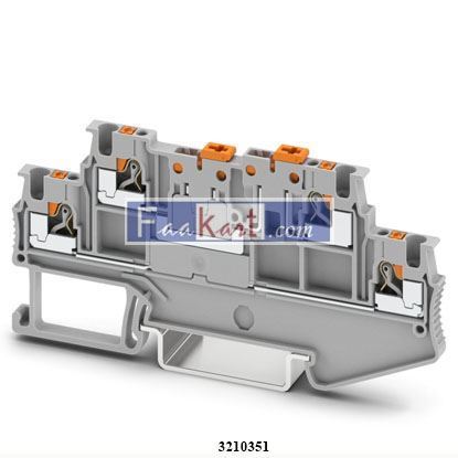 Picture of 3210351  PTT 1,5/S-2MT PHOENIX CONTACT Knife-disconnect terminal block
