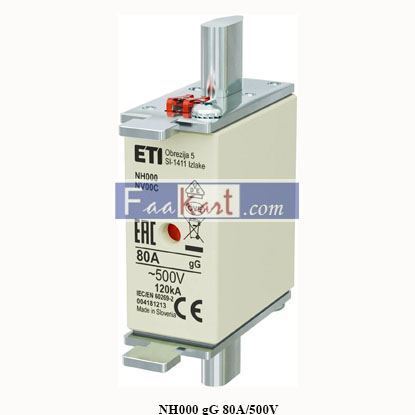 Picture of NH000 gG 80A/500V  Fuse link