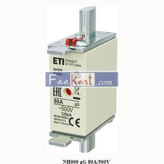 Picture of NH000 gG 80A/500V  Fuse link