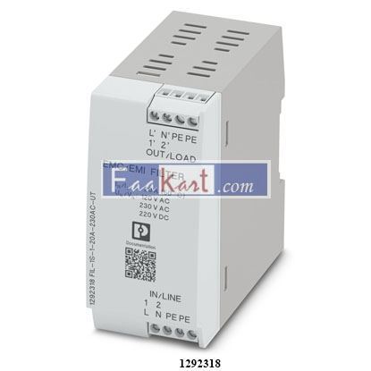 Picture of 1292318  FIL-1S-1-20A-230AC-UT  PHOENIX CONTACT EMC filter