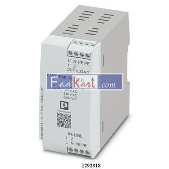 Picture of 1292318  FIL-1S-1-20A-230AC-UT  PHOENIX CONTACT EMC filter