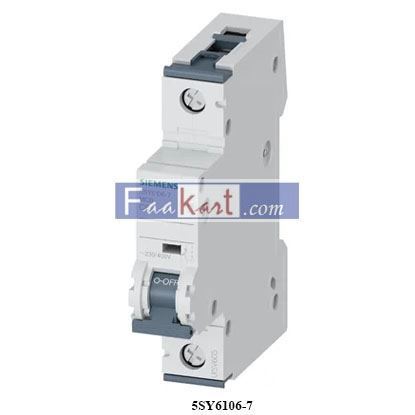 Picture of 5SY6106-7 SIEMENS Miniature circuit breaker