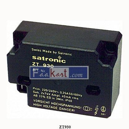 Picture of ZT 930  Satronic High frequency ignition unit