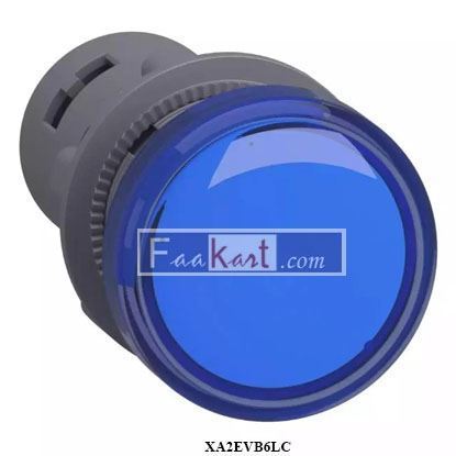 Picture of XA2EVB6LC  SCHNEIDER round pilot light blue