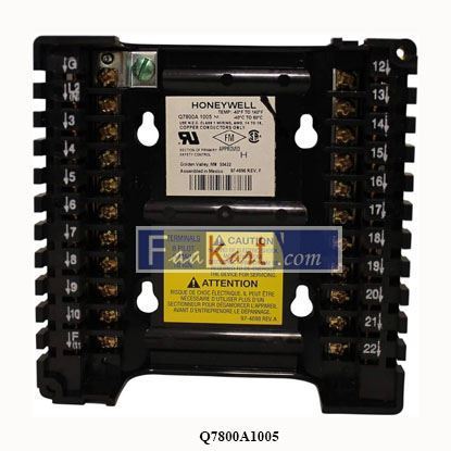 Picture of Q7800A1005 Honeywell Universal wiring subbase