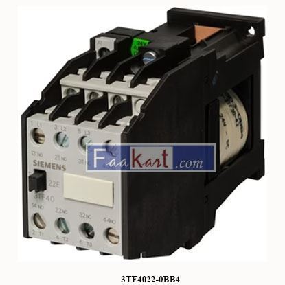 Picture of 3TF4022-0BB4 Siemens CONTACTOR