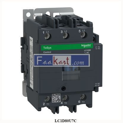 Picture of LC1D80U7C  SCHNEIDER  contactor