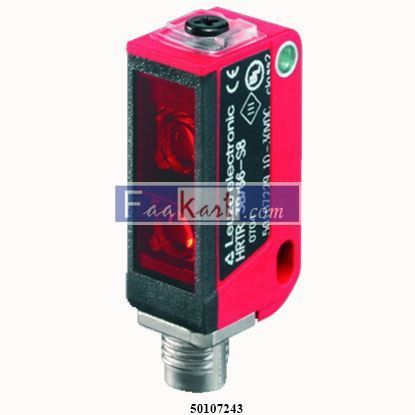 Picture of 50107243  HRTR 3B/66-S-S8  LEUZE Diffuse sensor with background suppression