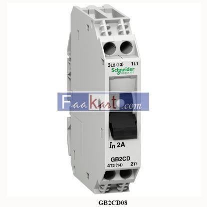 Picture of GB2CD08  SCHNEIDER  Thermal magnetic circuit breaker